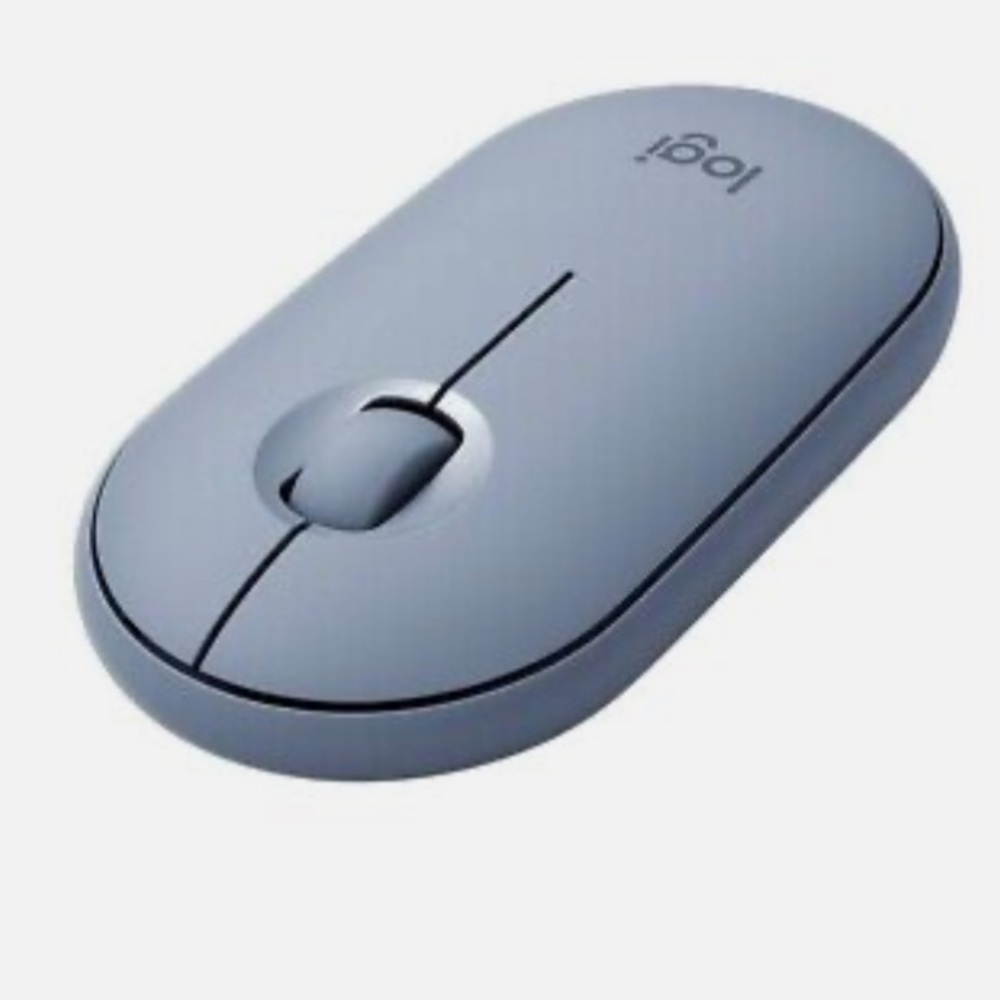 Logitech Pebble Blue Gray Wireless Mouse M350